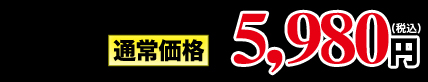 通常価格　5980円